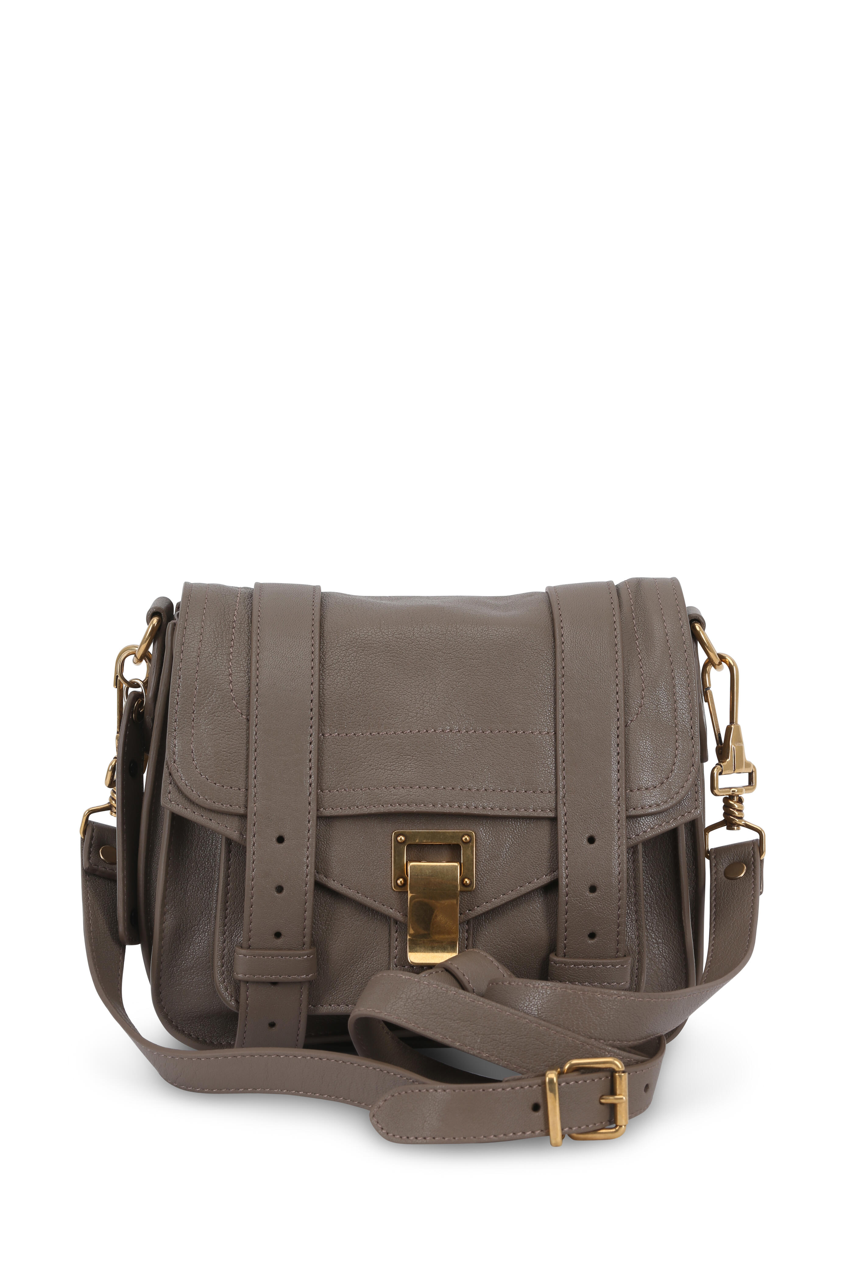 Proenza Schouler PS1 Pouch Smoke Leather Small Crossbody