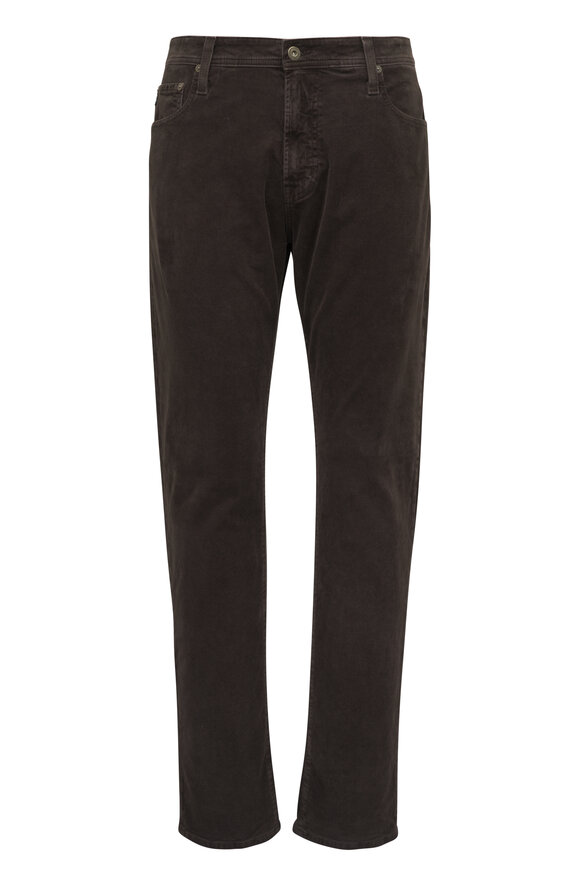 AG Tellis Deep Woodland Brown Corduroy Pant