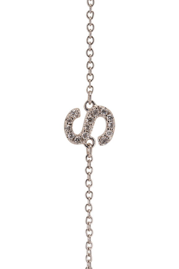 Cairo - Diamond Initial S Bracelet 