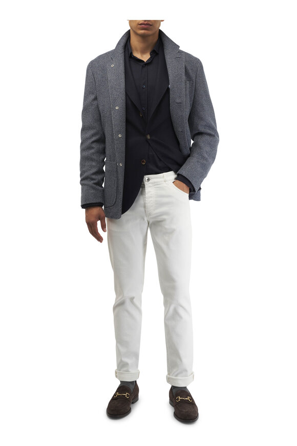 Brunello Cucinelli - Three-Button Navy Cashmere Sportcoat