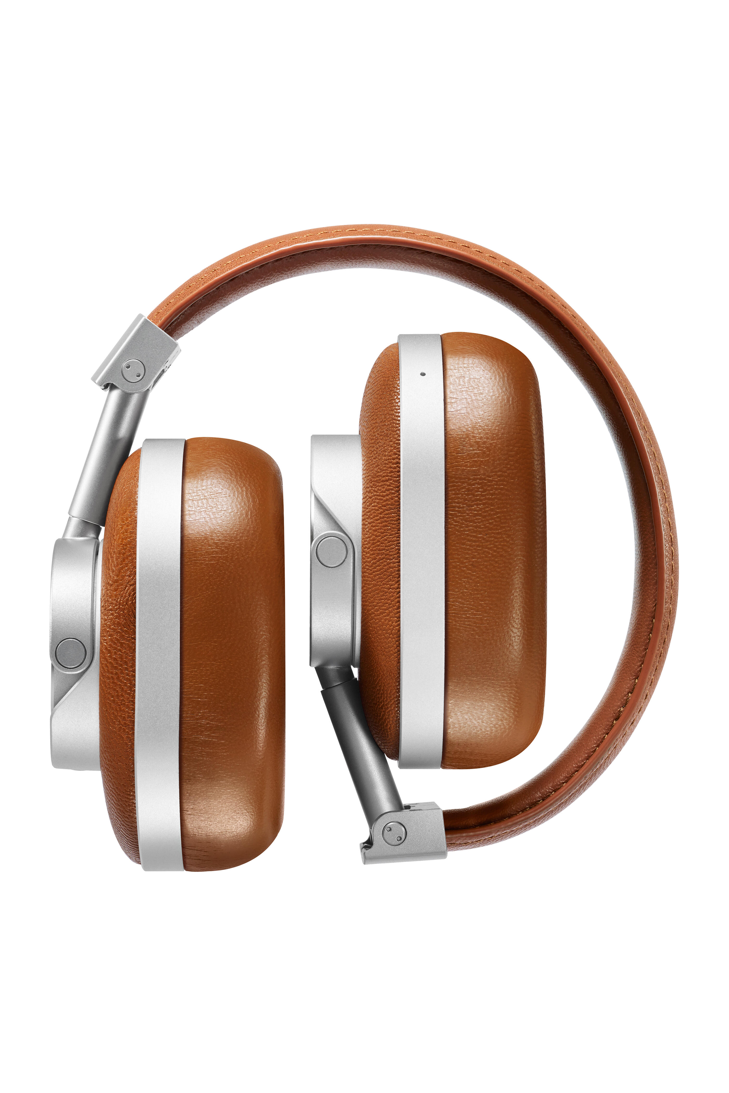 Master & Dynamic - MW60 Silver Metal & Leather Wireless Headphones