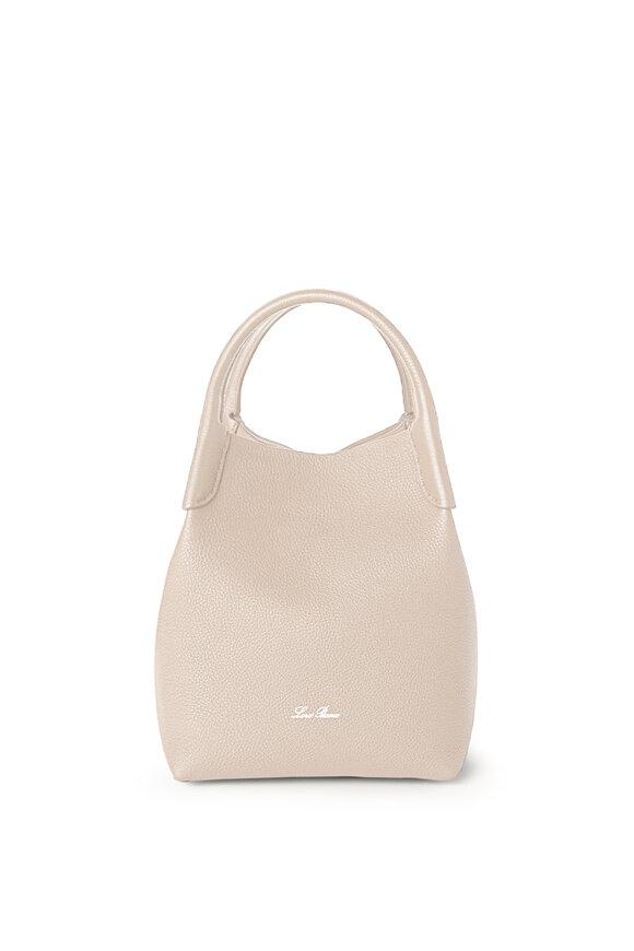 Loro Piana - Small Bale Creamed Honey & Sun Gold Bucket Bag