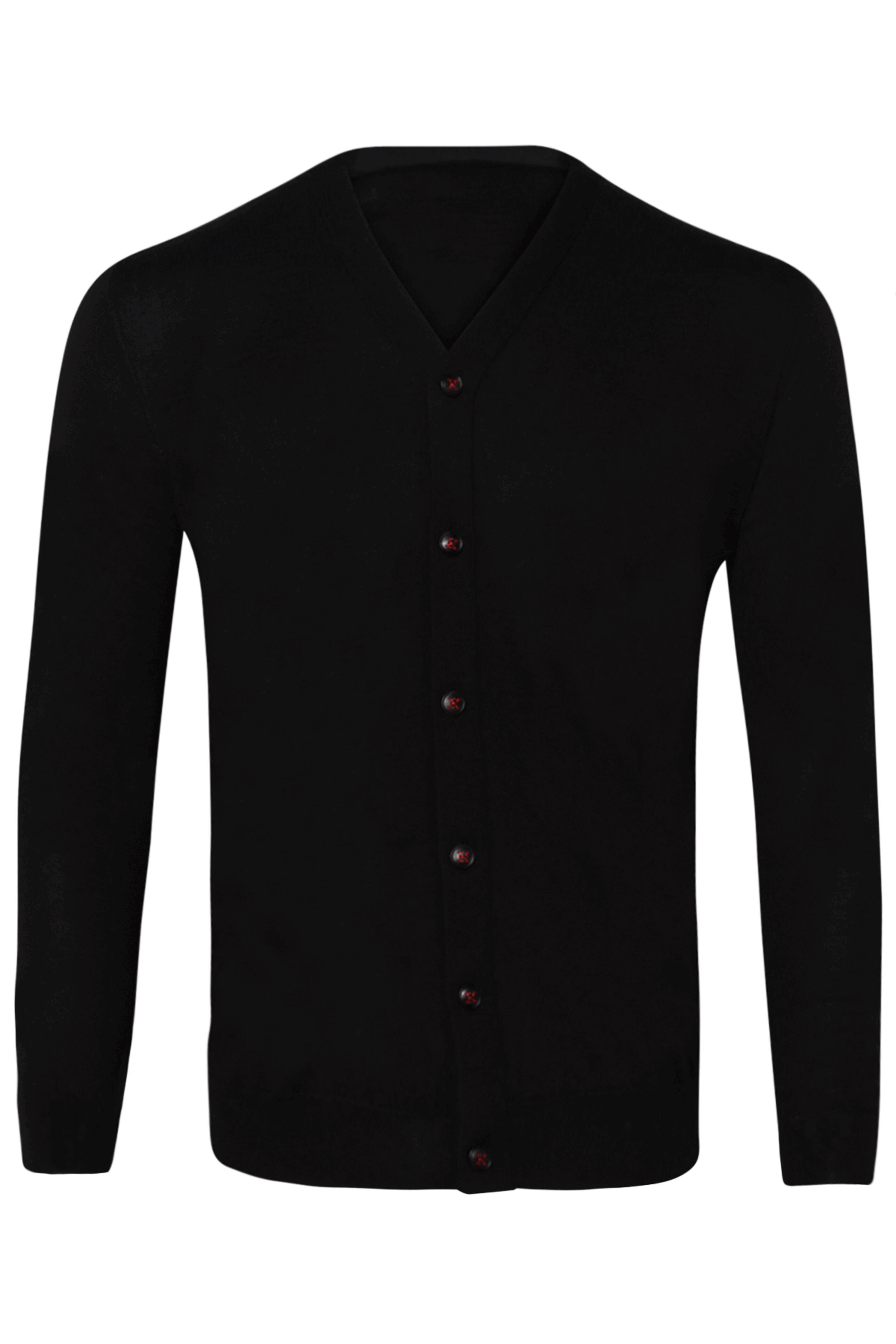 Kiton - Black Cashmere & Silk Cardigan | Mitchell Stores