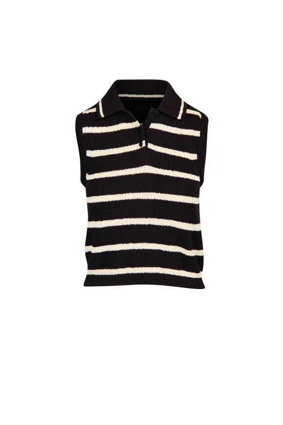 Altuzarra Elmer Black & Ivory Knit Tank - view 1