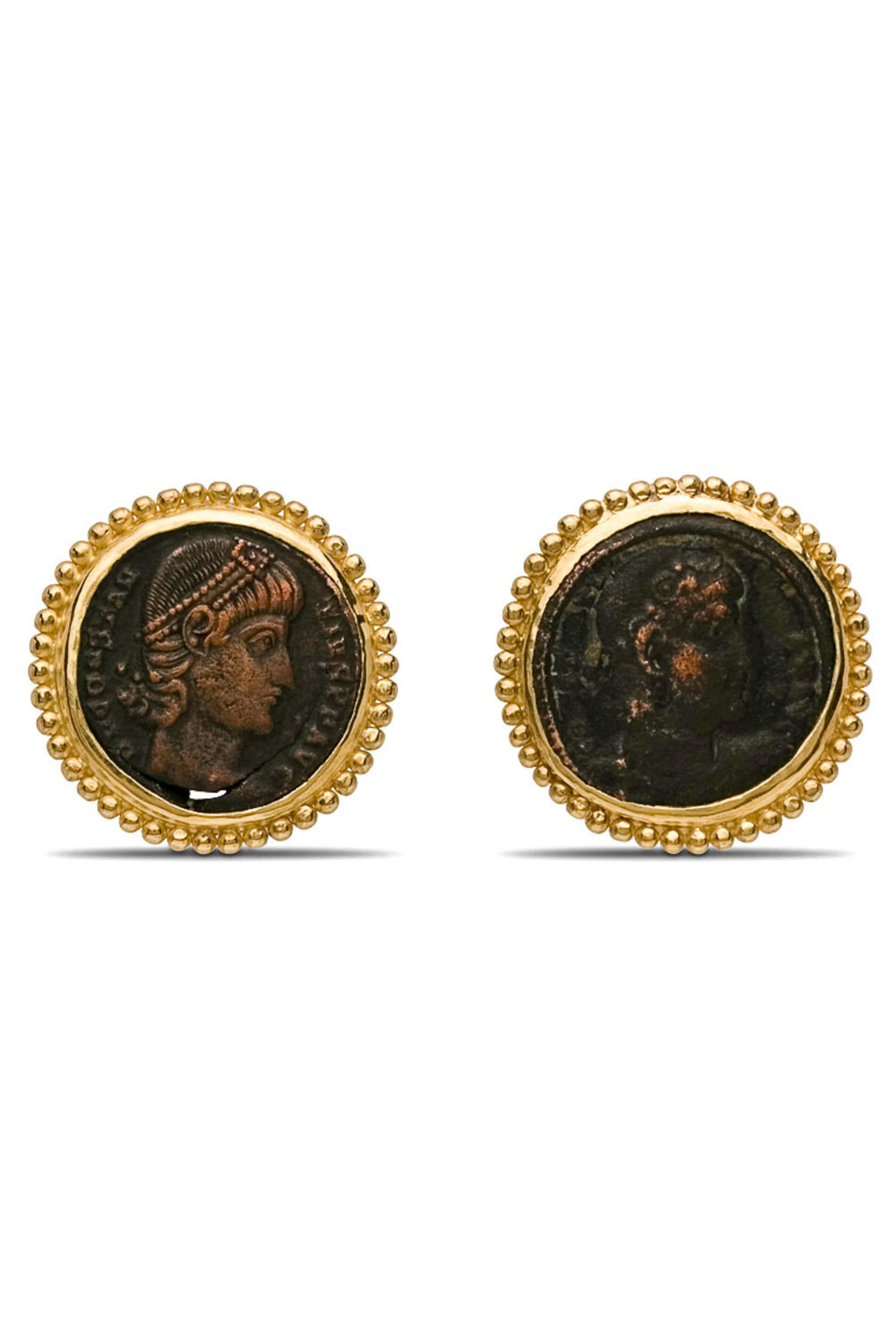 Ellen Hoffman - Ancient Roman Coin Stud Earrings