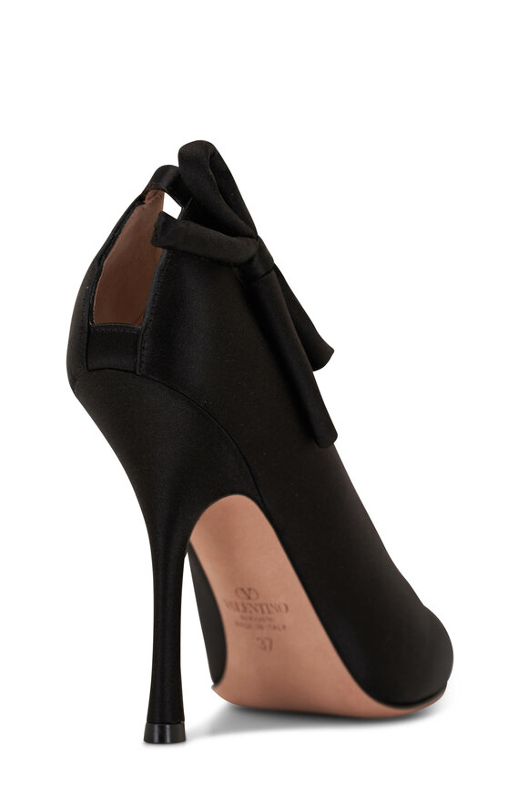 Valentino Garavani - Nite Out Black Satin Pump, 110mm