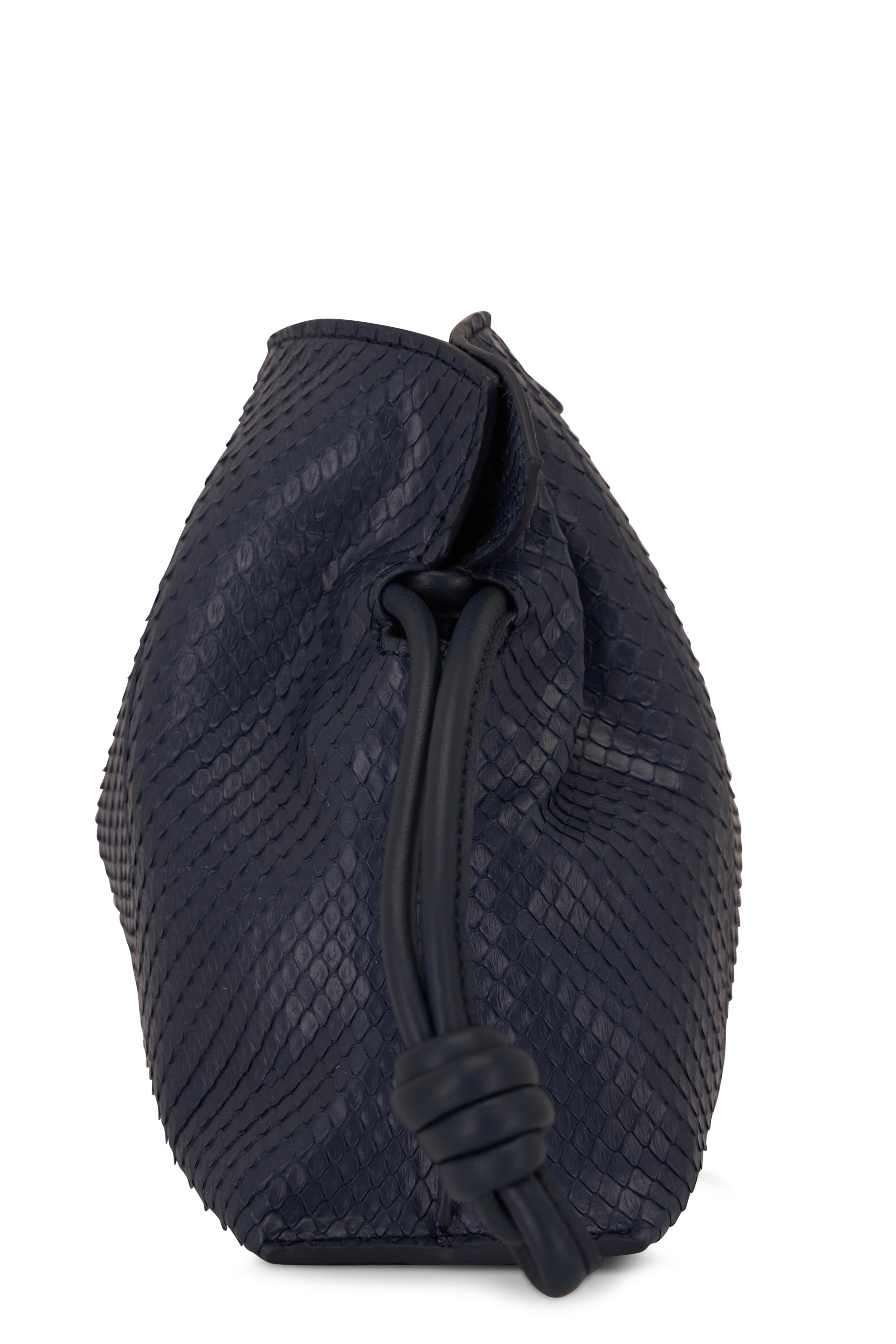 Loewe - Mini Flamenco Navy Blue Knot Clutch