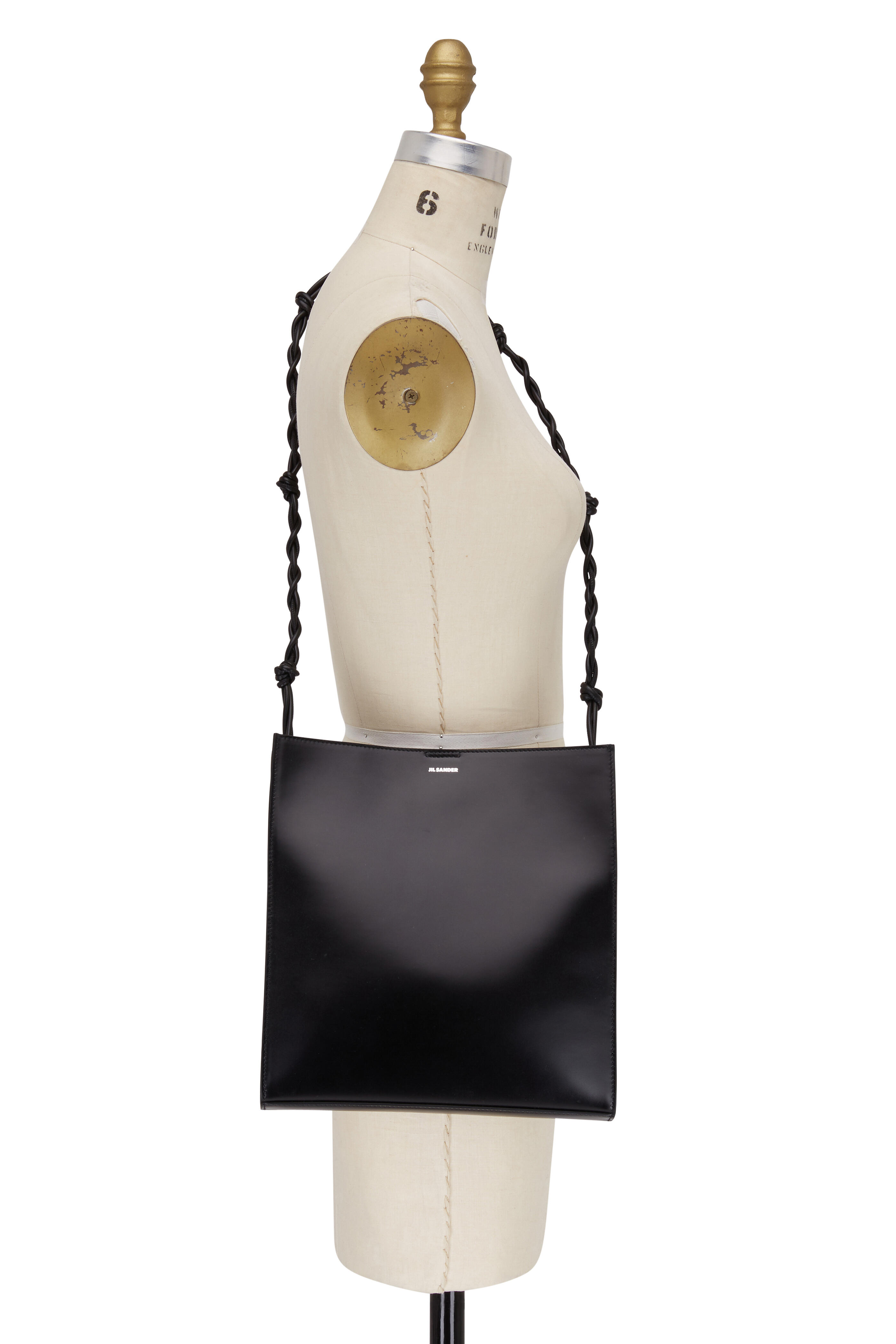 Jil Sander - Tangle Black Leather Rectangle Medium Bag