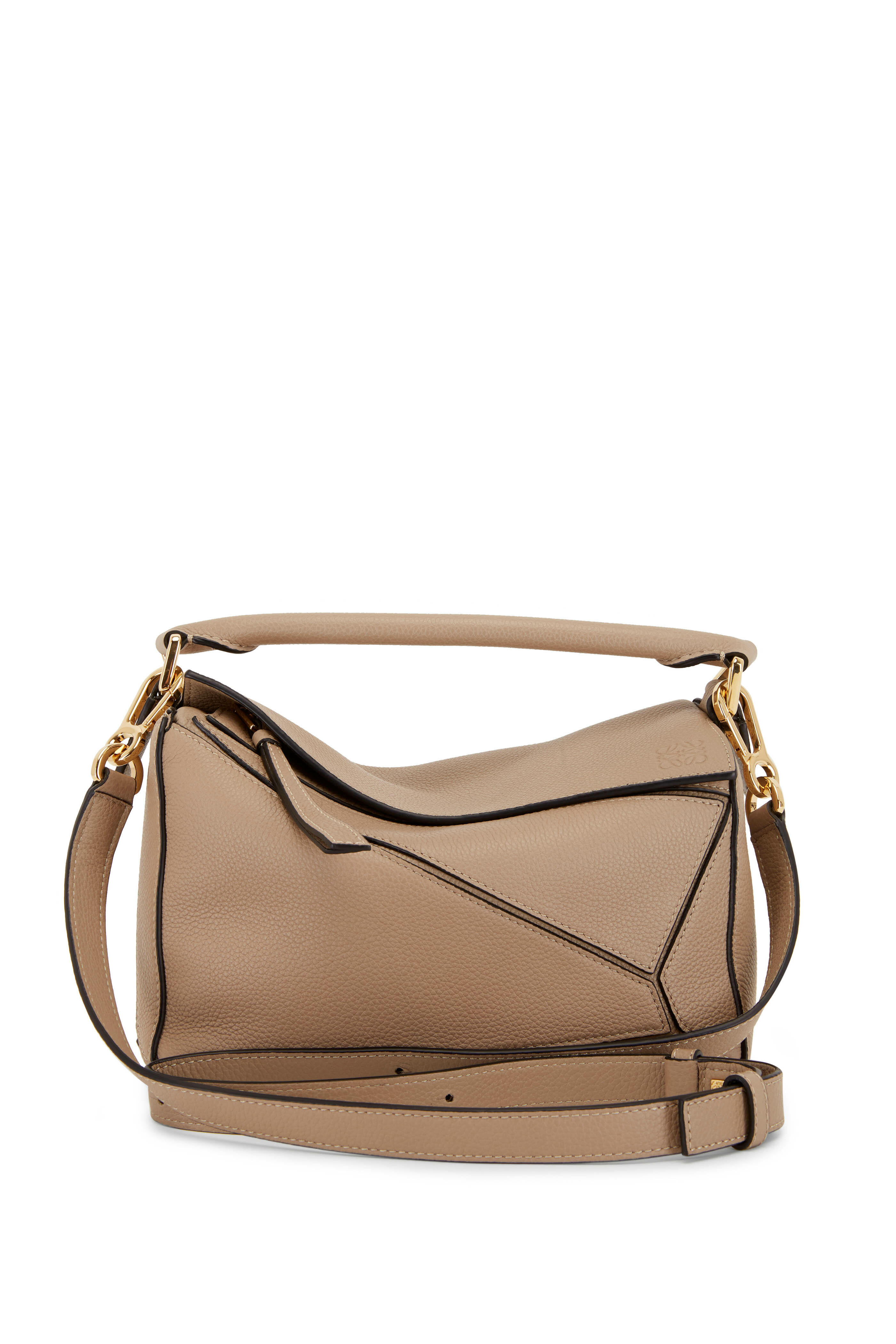 Loewe small outlet puzzle bag sand