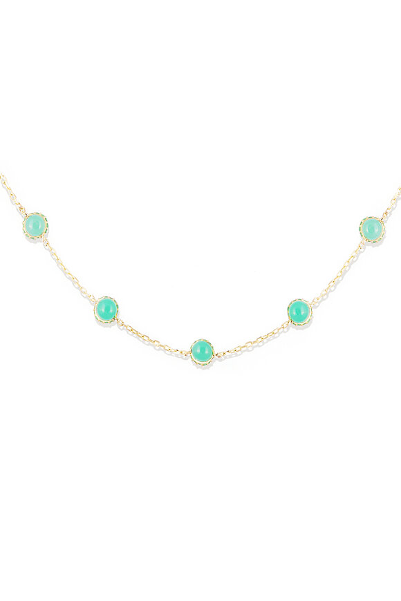 Campbell + Charlotte - Found Cabochon Station Necklace