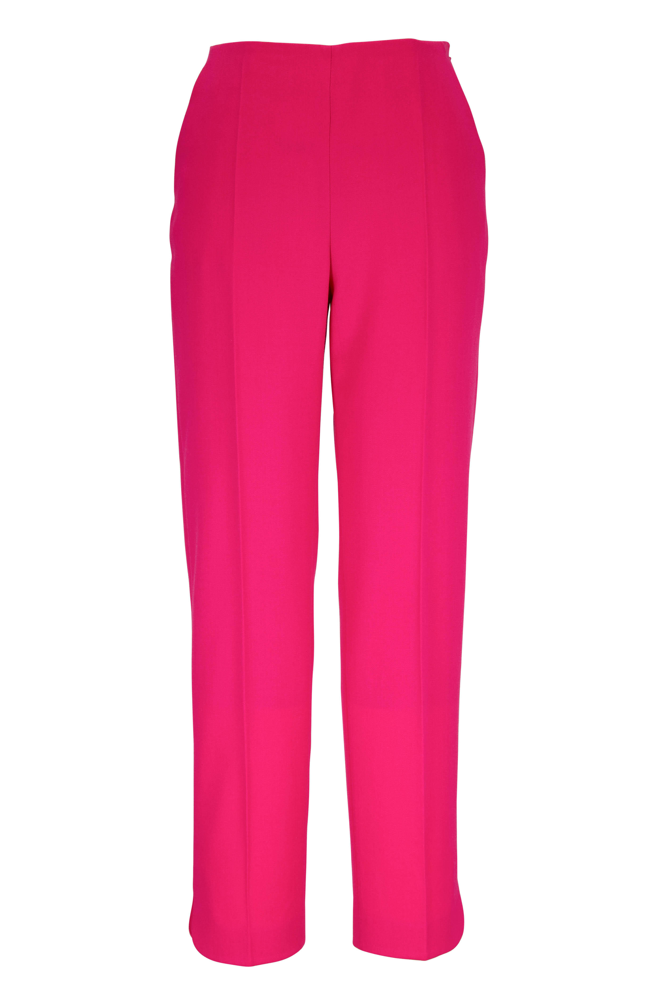 Giorgio Armani - Hot Pink Virgin Wool Tuxedo Pant
