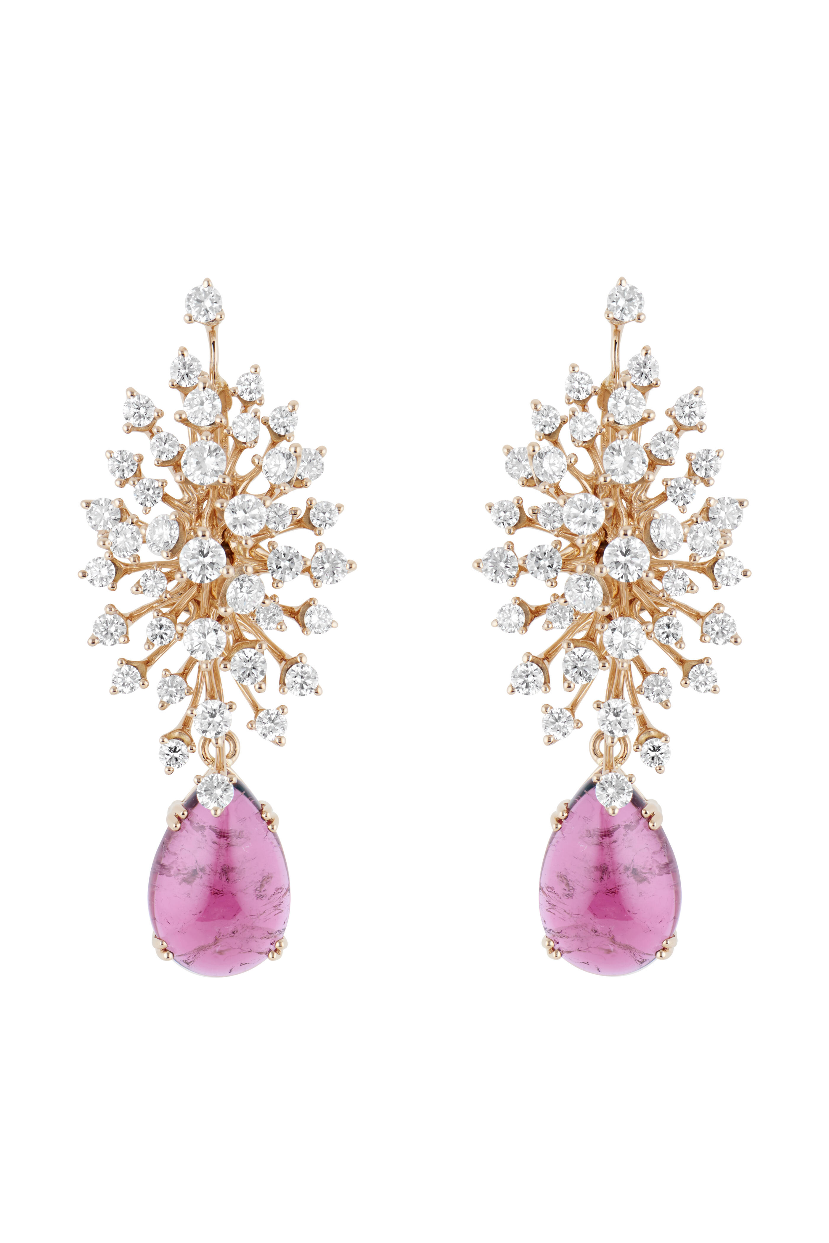 Hueb - Luminus Diamond & Pink Tourmaline Earrings