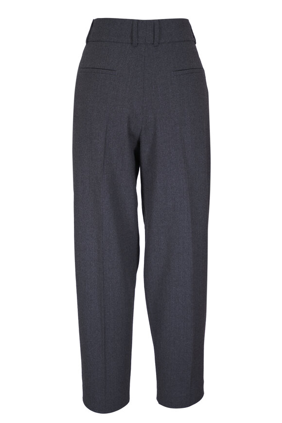 Odeeh - Gray Stretch Wool Flannel Pant