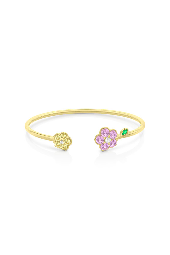 Paul Morelli Wild Child Pink & Yellow Sapphire Bangle