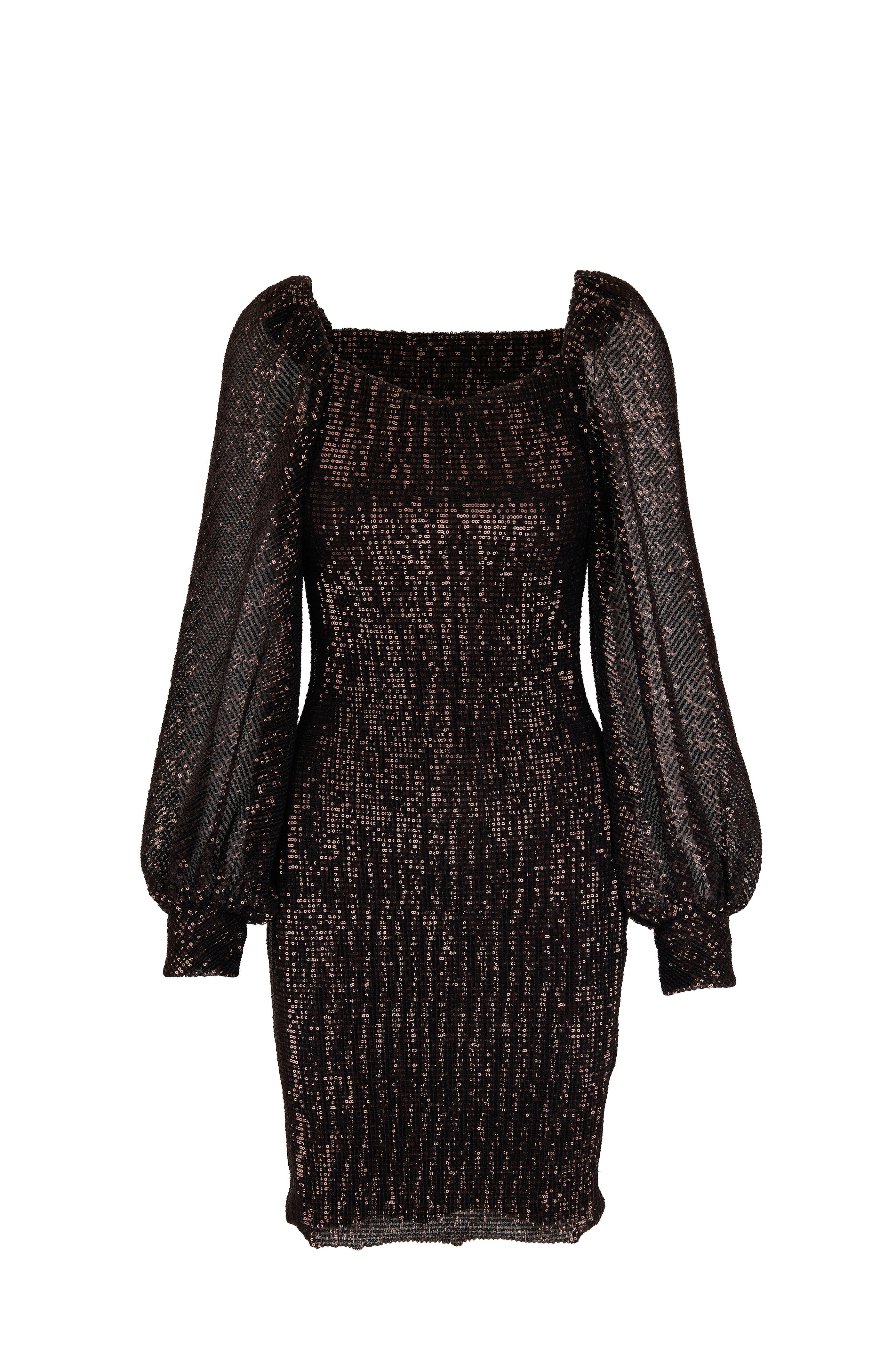 Dorothee Schumacher - Sparkling Moment Dark Brown Sequins Mini Dress