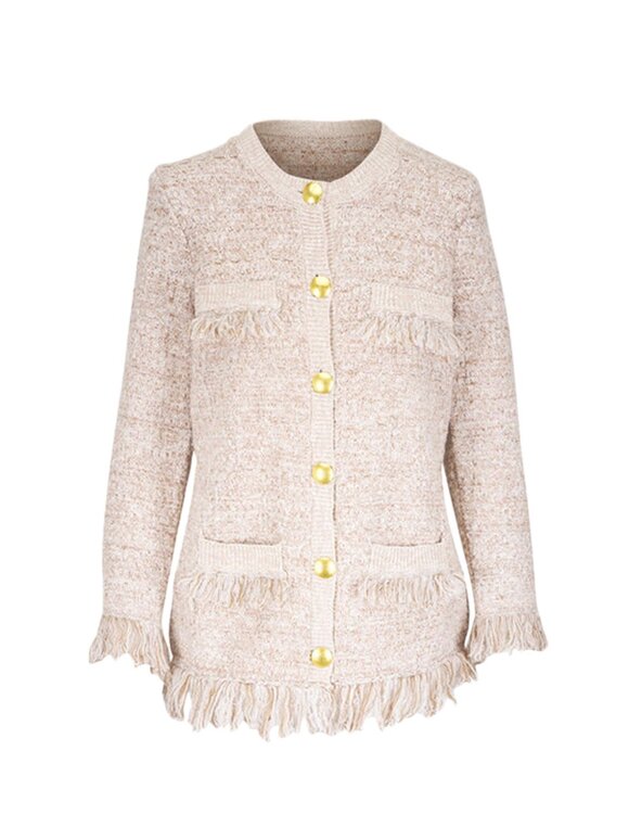 L'Agence Kastoria Natural Multicolor Boucle Cardigan - view 3