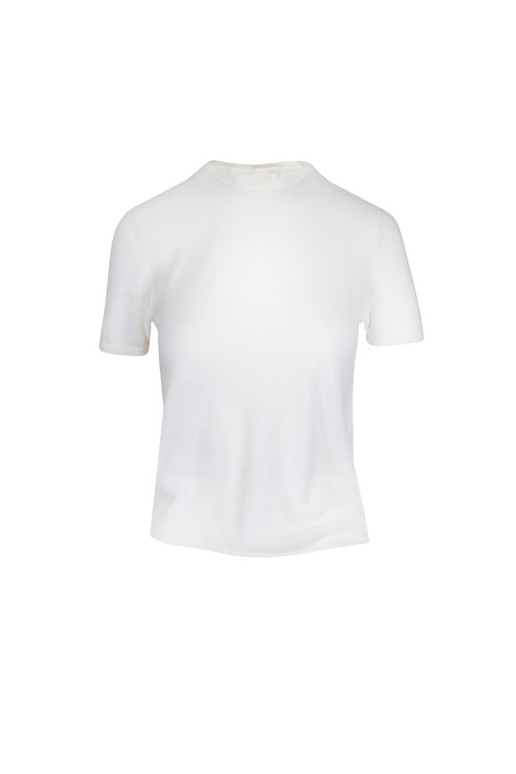 Lisa Yang Ira Ivory Knit T-Shirt