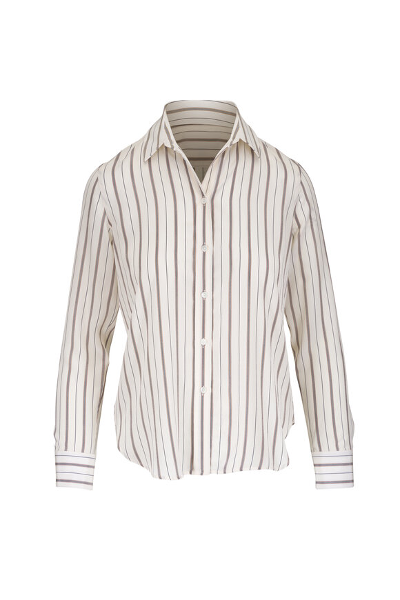 Nili Lotan Gaia Stripe Slim Shirt