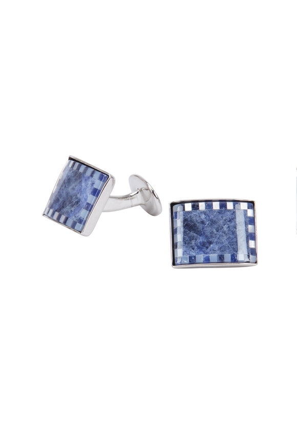 David Donahue - Sterling Silver Mother-Of-Pearl Cuff Links