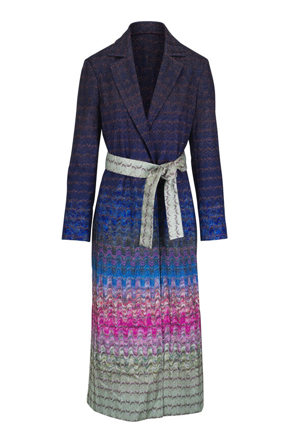 Missoni Multicolor Sequin Long Coat - view 1