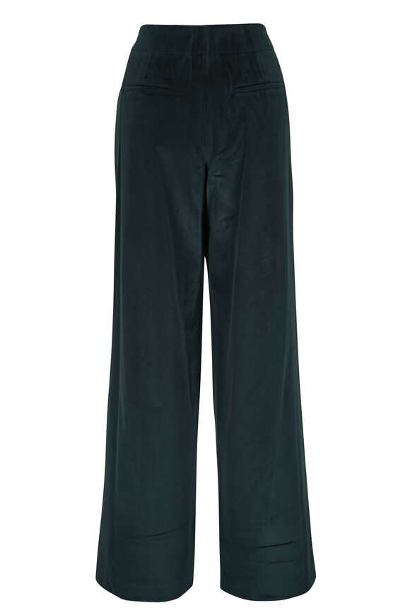 TWP - Demie Straight Leg Forest Luxe Velvet Pant