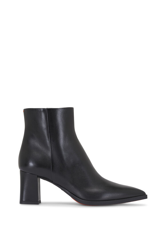 Santoni Estel Black Leather Boot, 65mm - view 4