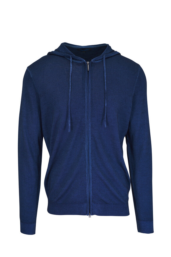 Patrick Assaraf Riviera Vintage Merino Wool Hoodie