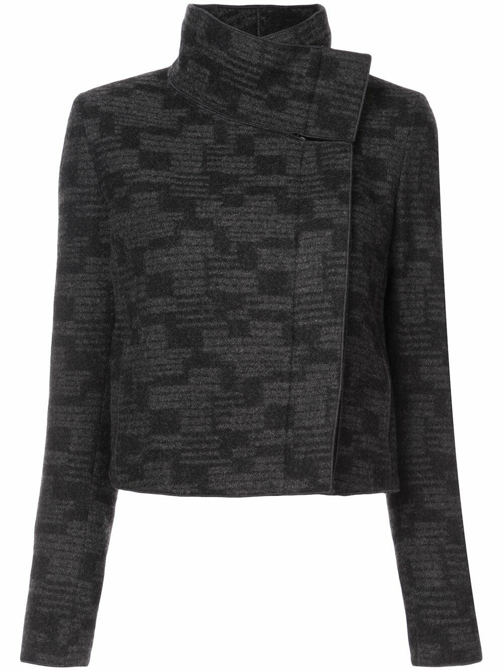 Akris - Rhode Island Slate Gray Cashmere Tweed Jacket