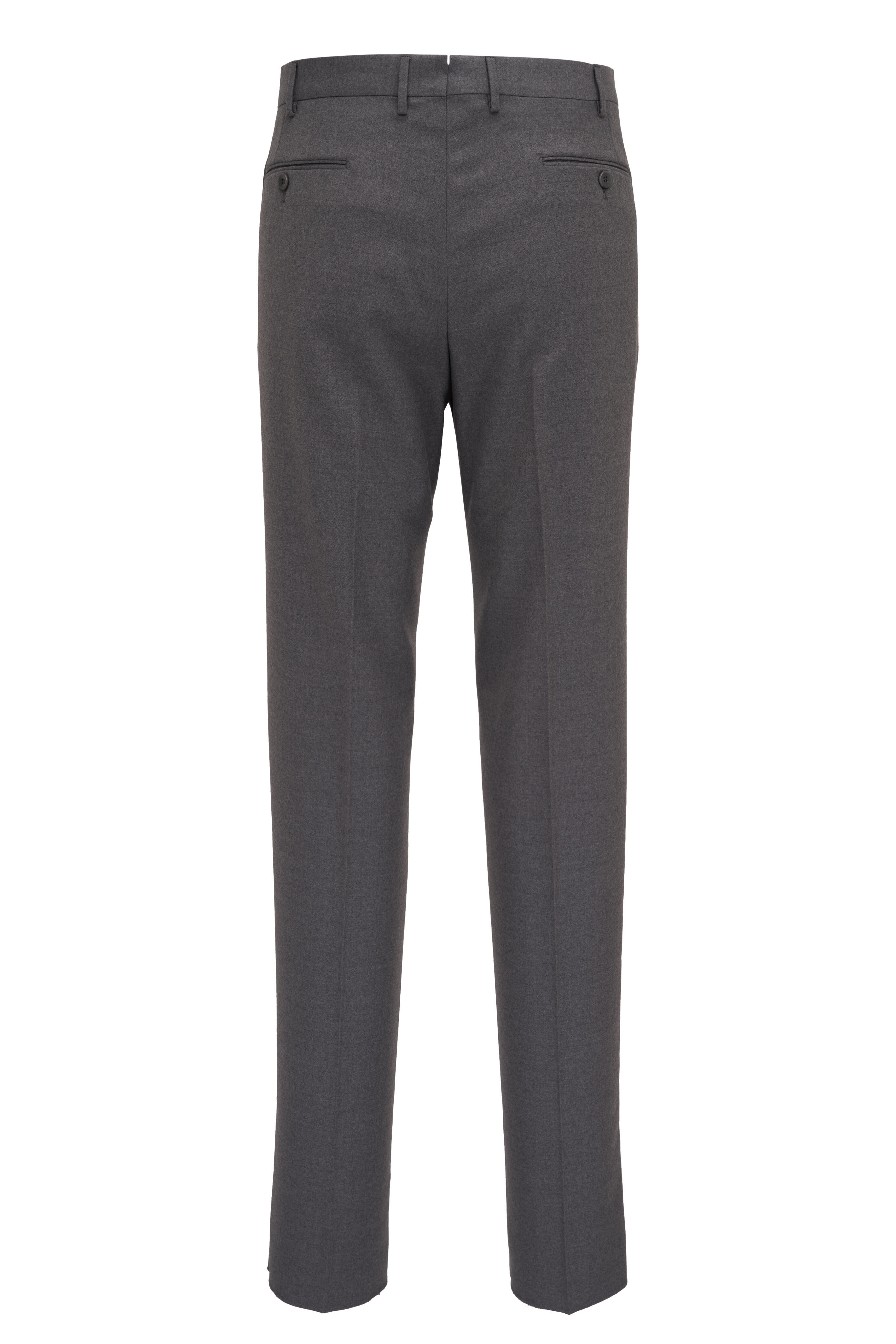 Malcom - Parma Medium Gray Flannel Dress Pant | Mitchell Stores