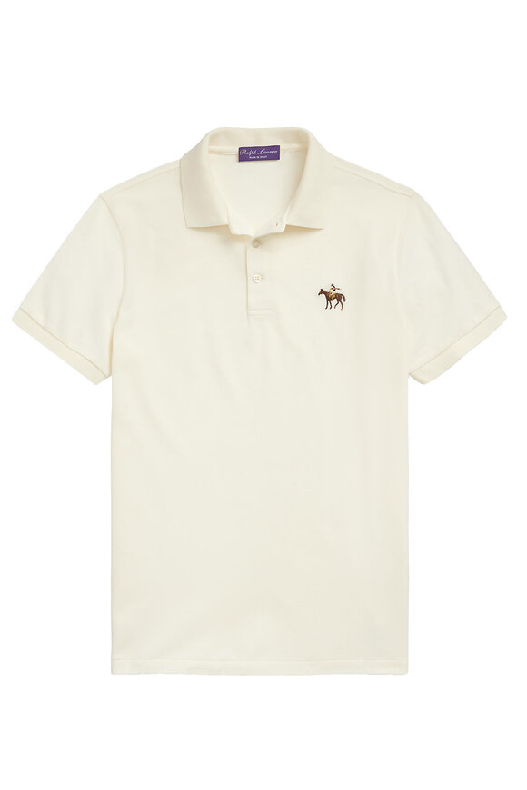 Ralph Lauren Purple Label - Cream Cotton Polo 