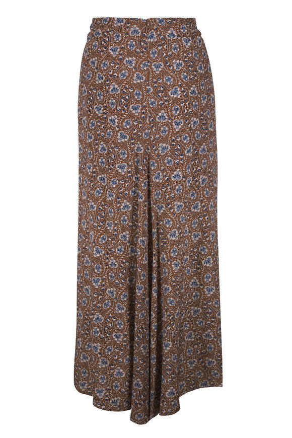 Veronica Beard Limani Acorn Multi Floral Midi Skirt - view 2