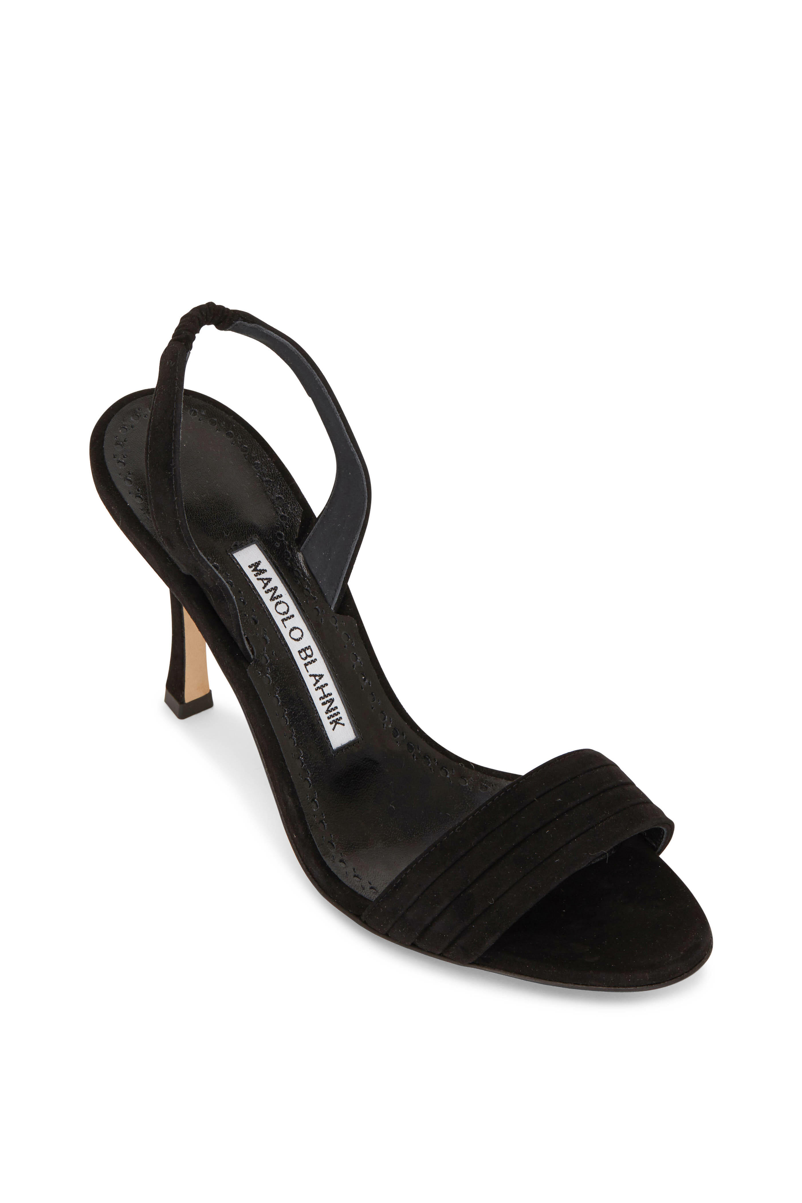 MANOLO BLAHNIK LISTONY スウェード　ブラック　39.5 MB13117S-Manolo-Blahnik-