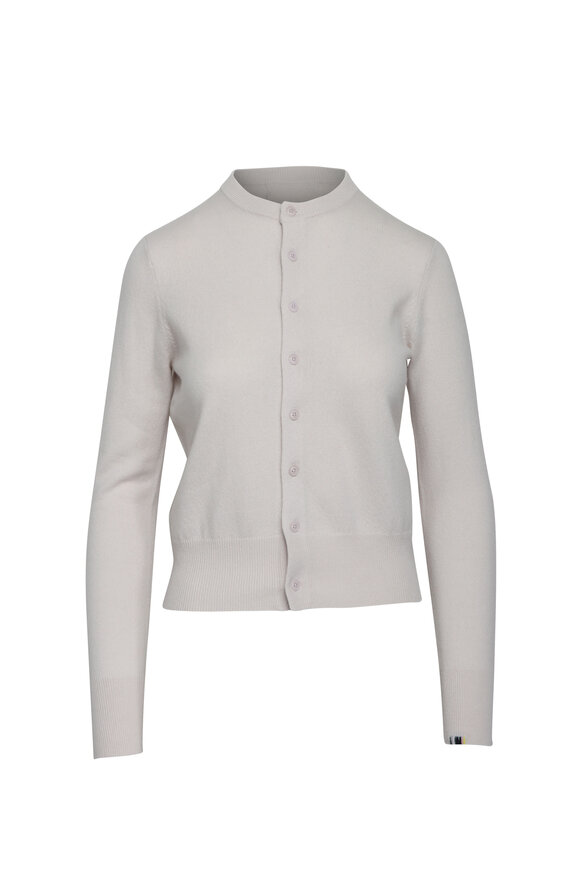 Extreme Cashmere Little 2 Chalk Button Front Cardigan