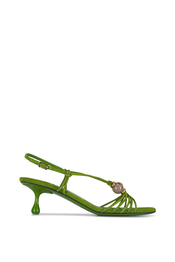 Jimmy Choo Lova Clover Mix Suede Sandal, 50mm - view 3