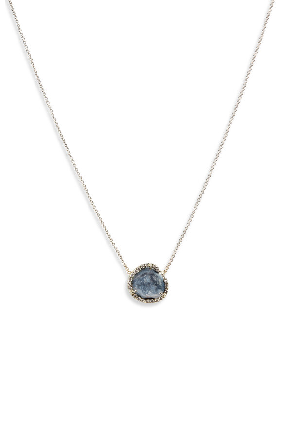 Kimberly McDonald - White Gold Mini Geode Diamond Pendant