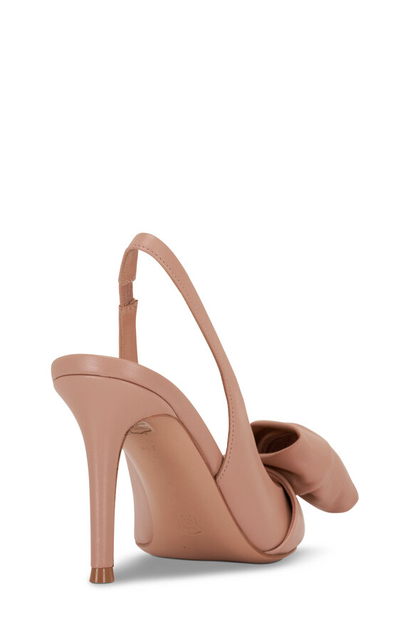 Gianvito Rossi - Peach Leather Slingback Pump, 90mm