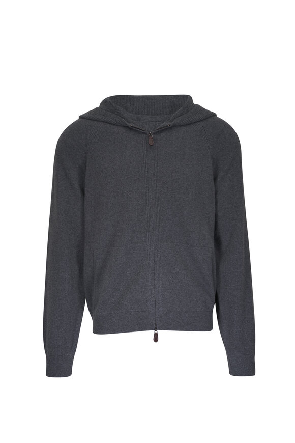 Loro Piana - Roadster Green Cashmere Quarter Zip Pullover