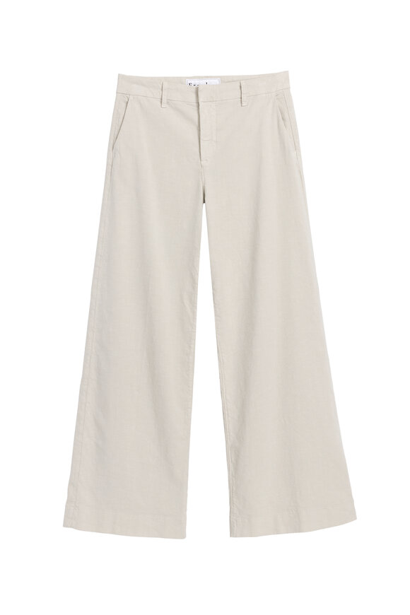 Frank & Eileen Westport Cement Italian Wide Leg Chino Pant - view 1