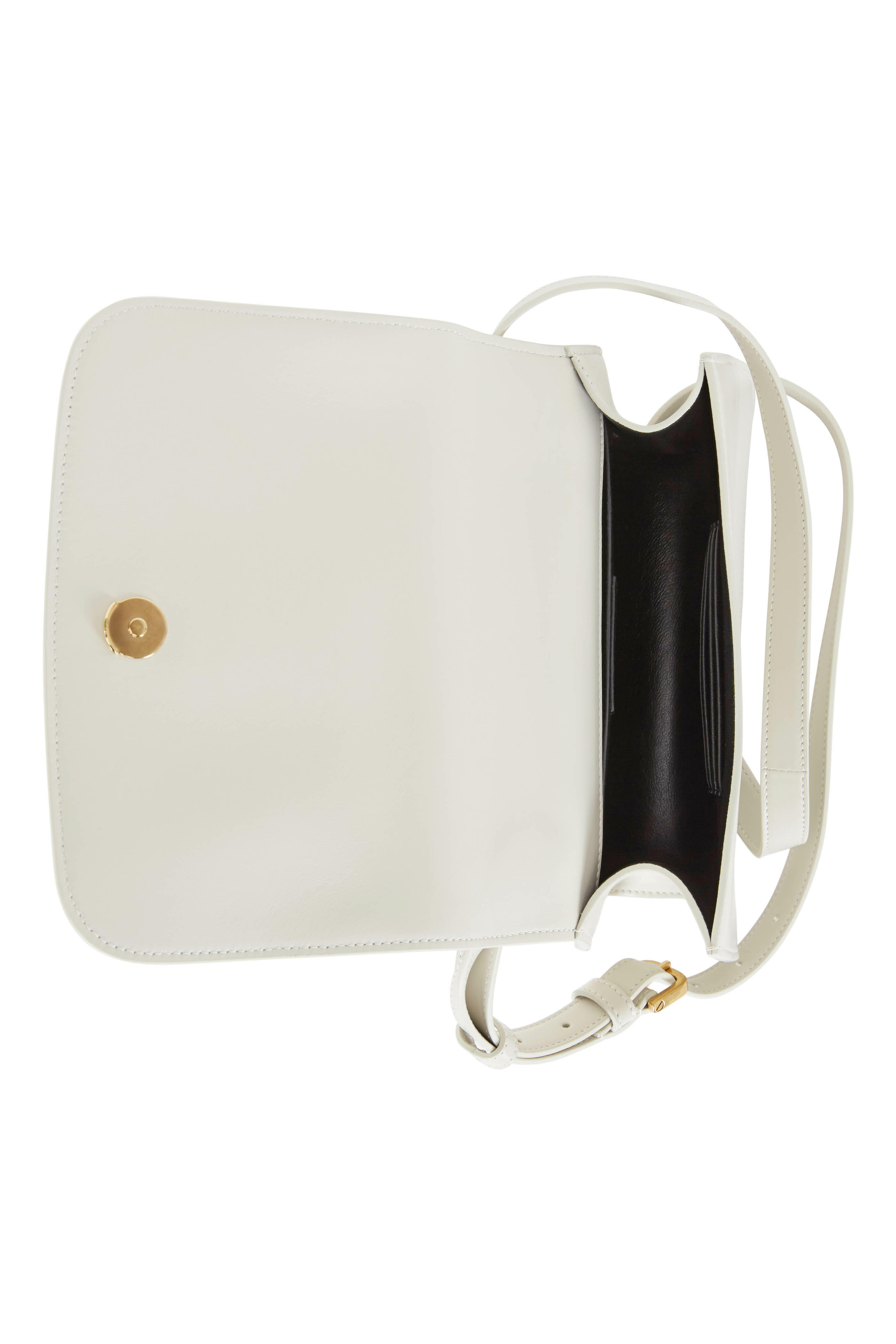 Saint Laurent - Spontini Off-White Leather Small Satchel