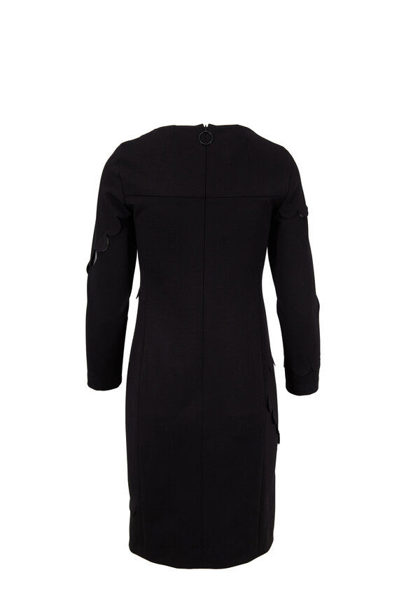 Akris Punto - Black Scallop Detail Jersey Dress