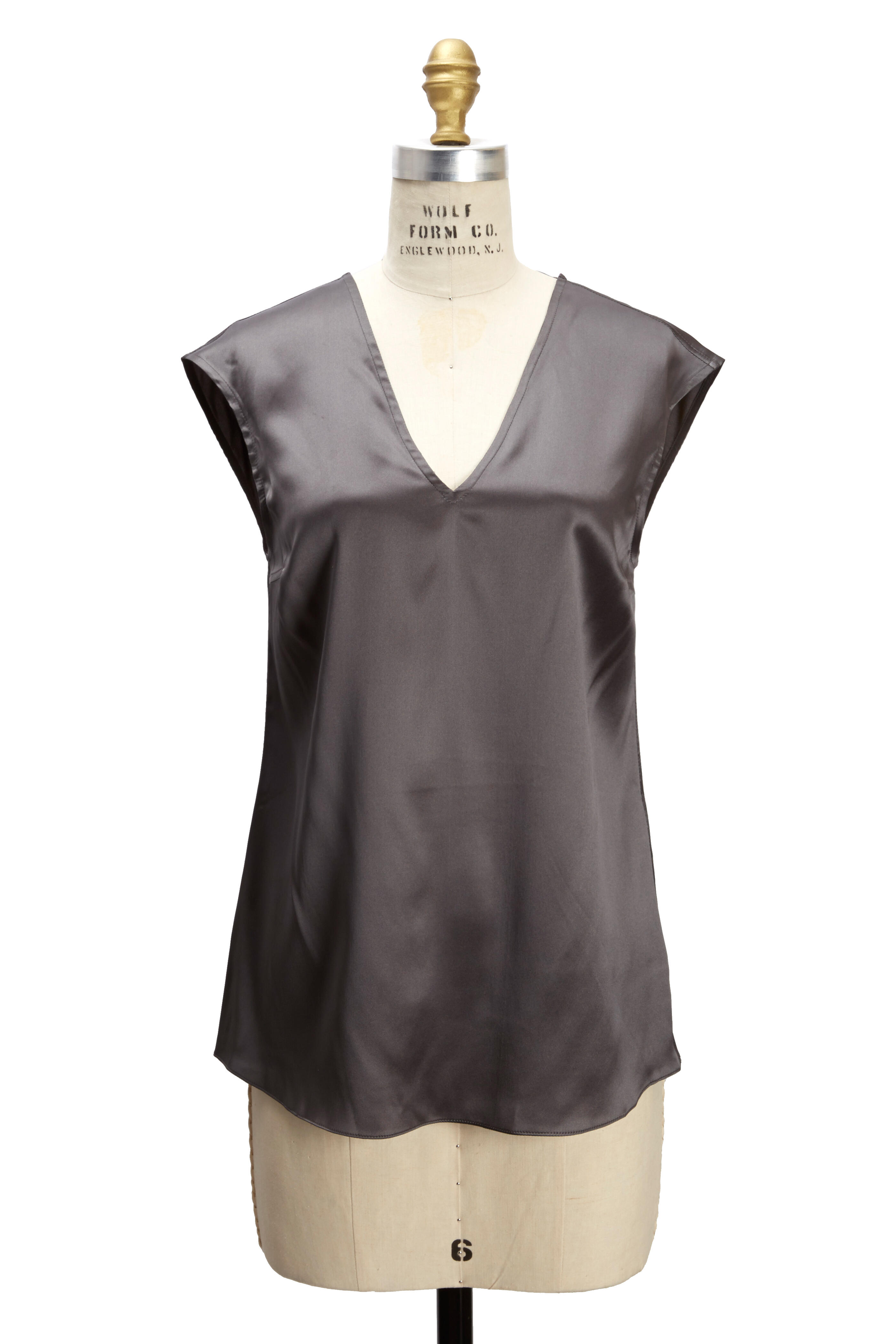 Brunello Cucinelli - Army Silk Top | Mitchell Stores