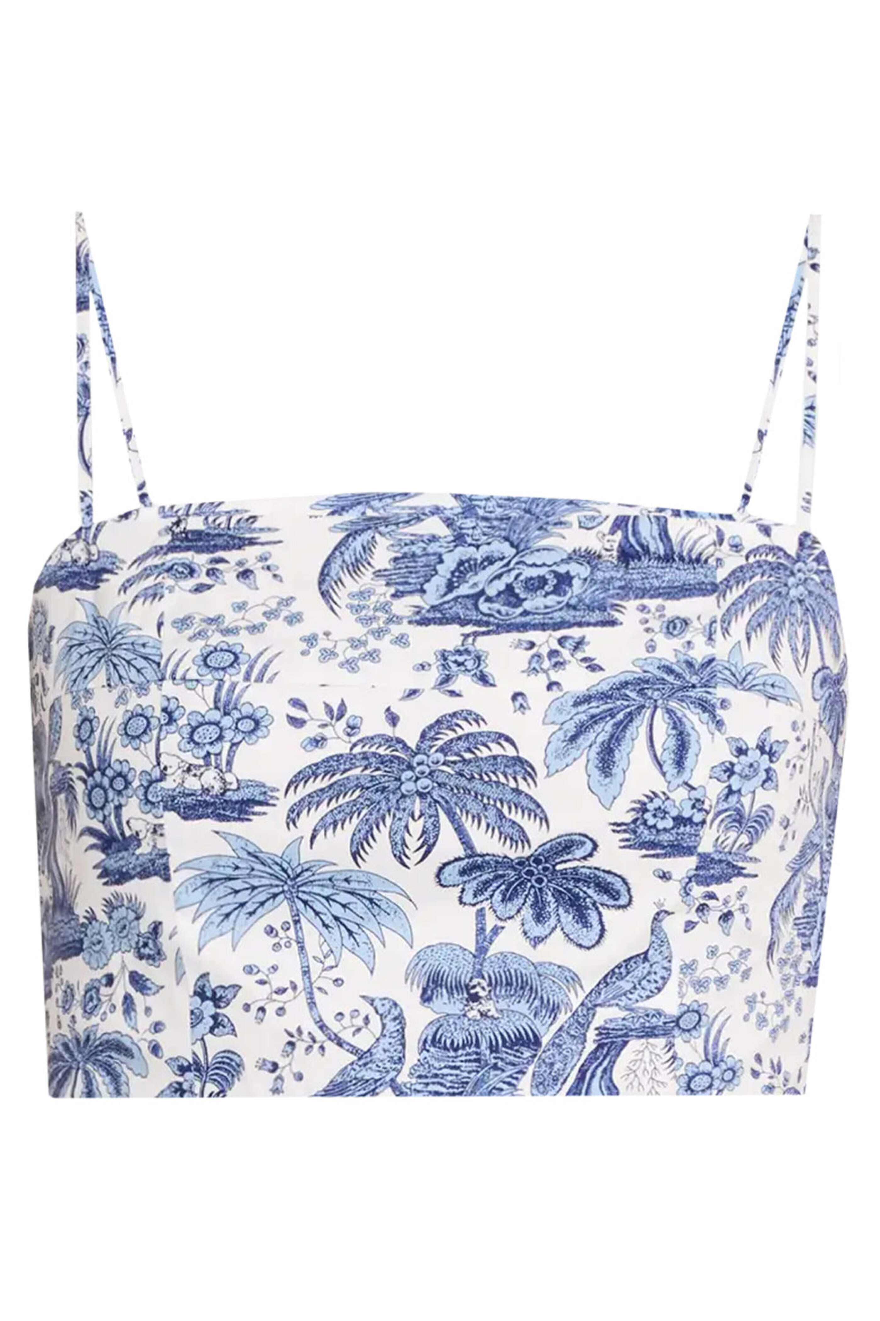 Staud - Blue Toile Federico Tank