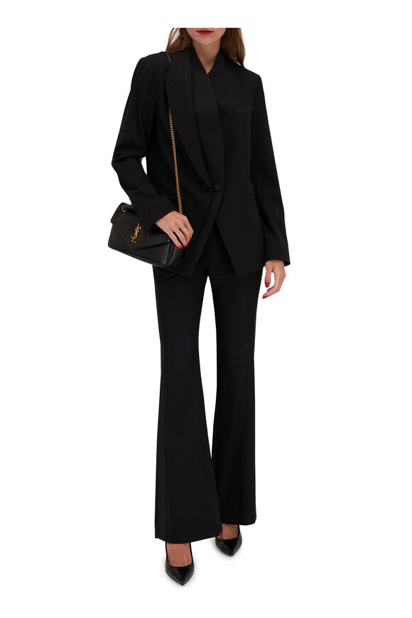 TWP - Friday Night Black Wool Twill Tux Pant 