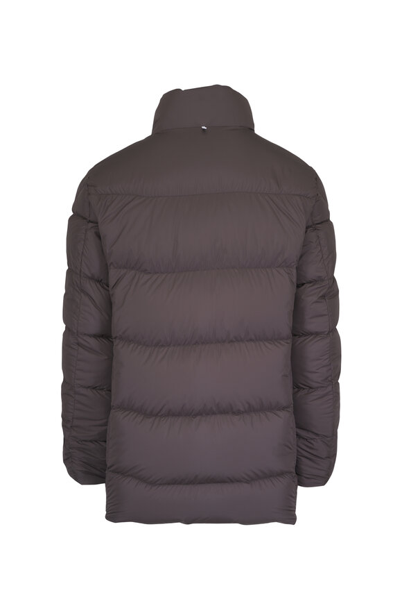 Moncler Didessa Navy & Brown Reversible Short Parka - view 5