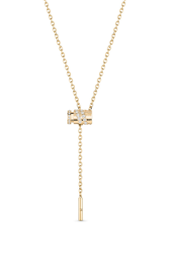 Nouvel Heritage Paved Mini Latch Chain Necklace