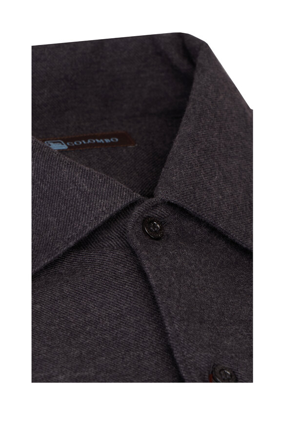 Colombo Lubecca Dark Gray Cotton Sport Shirt - view 2