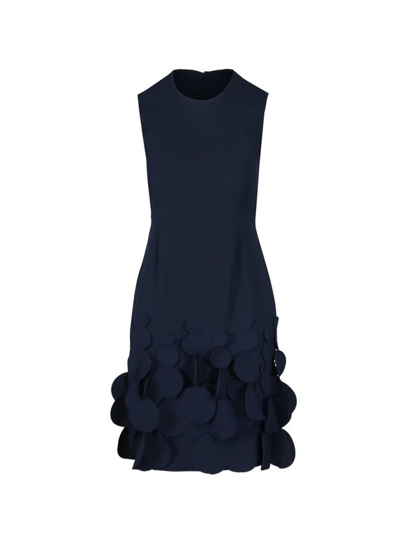 Catherine Regehr Navy Blue Swinging Disc Midi Dress - view 3