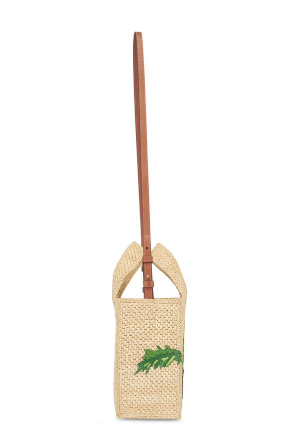 Loewe Small Loewe Font Raffia Artichoke Tote - view 4