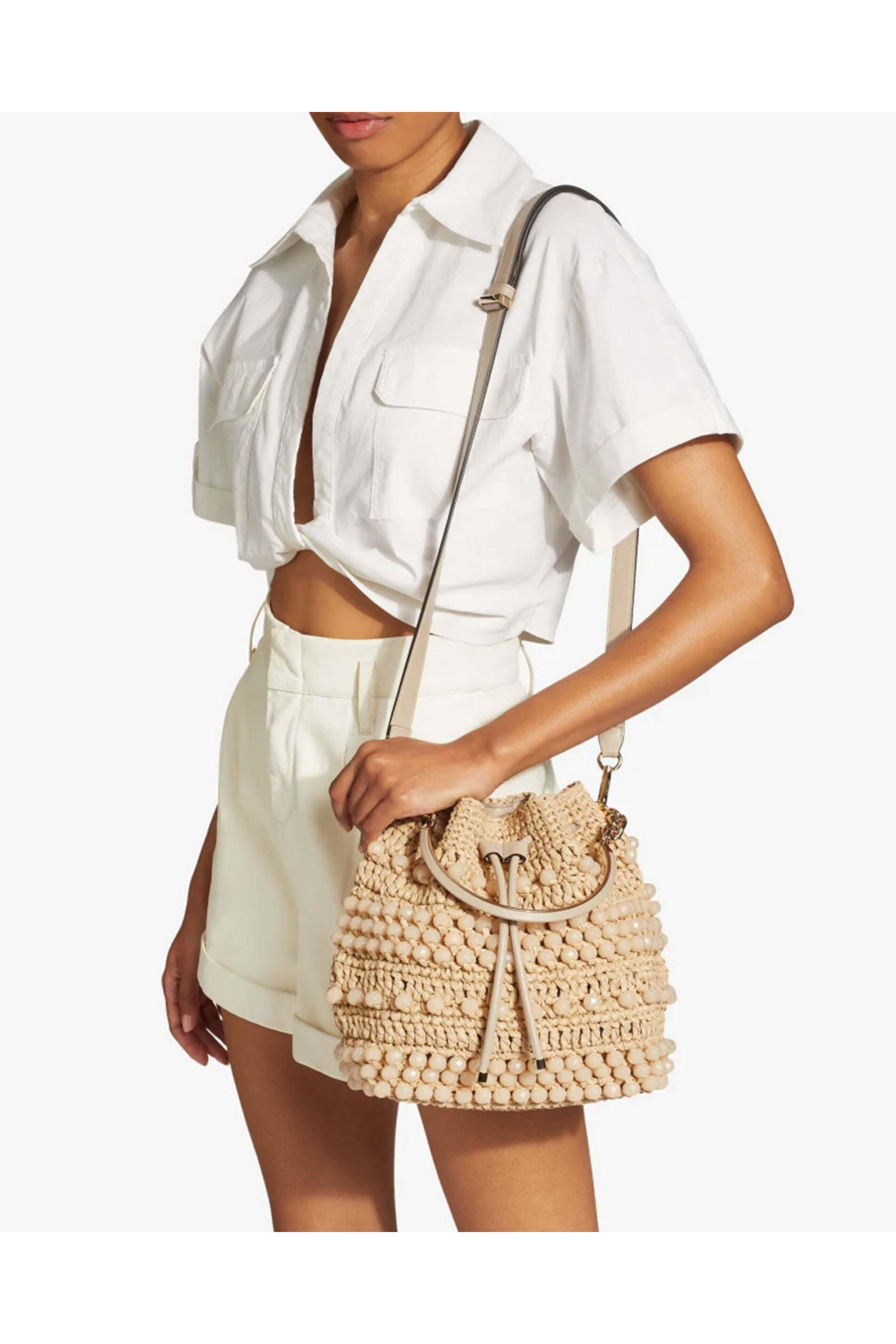 バックパック・リュック Jimmy Choo BONBON XVK GOLD Bucket Bags & Backpacks bon in Jimmy Choo - Bon Bon Bucket Bag in Natural Gold | Mitchell