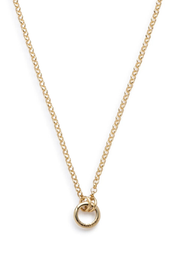 Foundrae 18k Yellow Gold Small Belcher Open Chain Necklace - view 1